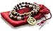Gems of Peace - Tiger Eye Beaded Om Buddha Protection Bead Bracelet w/Flax Pouch & Lucky Red String Beaded Bracelets For Women Or Men Perfect Tigers Eye Prayer Beads