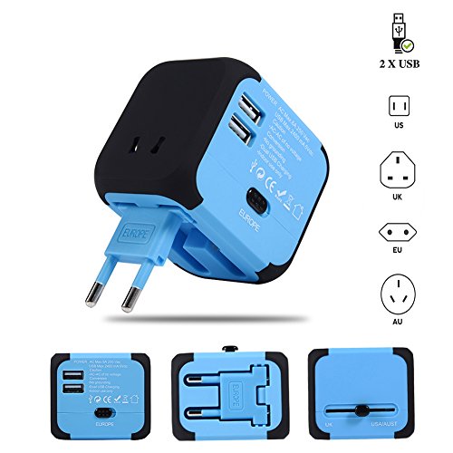 image for Universal Travel Adapter,Maxracy International Travel Adapters with 2.