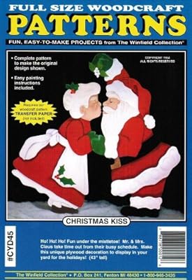 Amazon Com Santa Christmas Kiss Yard Art Woodworking Pattern