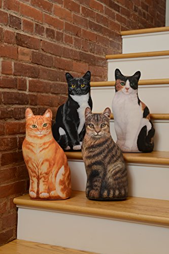 Brown Tabby Cat Door Stop, Unique, Decorative Door Stopper, Interior, Decorative Pillow, Cat Doorstop - Thumbnail 3