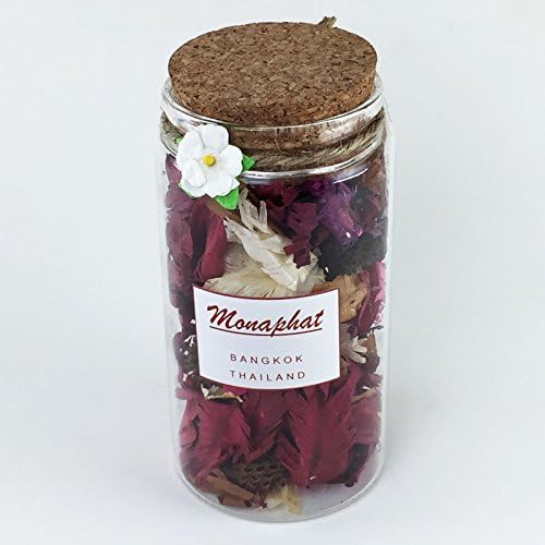 MONAPHAT The Beautiful Glass Bottle Design Decorative with ORCHID Fragrance Potpourri #PR-0810