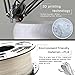 KUNGKEN Rechargeable 3D Printing Moon Lamp Premium Touch Control Luna Night Light Dimmable 2 Colors LED Mood Lamp with Magnetic Wooden Mount 3.15IN