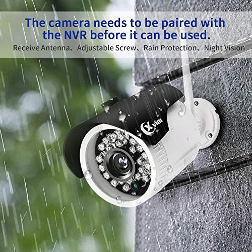 XVIM H.264 2MP Wireless Signal Security Cameras System,Camera Need Plug