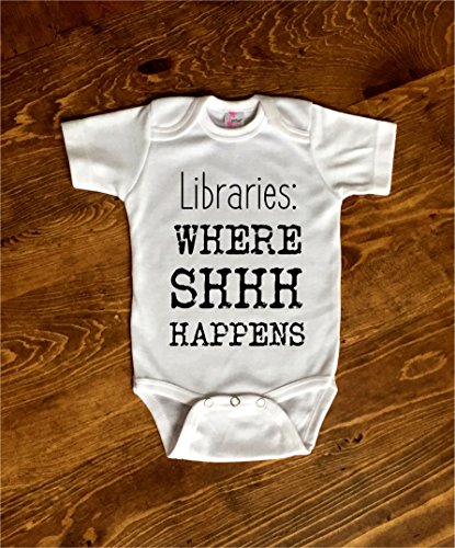Library Book and Reading a Book or Libraries Lover Baby Bodysuit For Adult Humor
