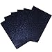 Christmas Glitter Heat Transfer Vinyl HTV for T-Shirts 10 x 12 Inches 6 Sheets (Black)