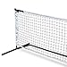 ZENY Portable Pickleball Tennis Net Set System w/Carry Bag Metal Frame Stand and Pickleball Net for Pickleball,Kids Volleyball,Badminton,Portable Pickleball Set,Including 4 Ground Stakes