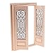 Baoblaze Wood Miniature External Hollow Screen Double Door 1/12 Dollhouse DIY Decoration Accessories