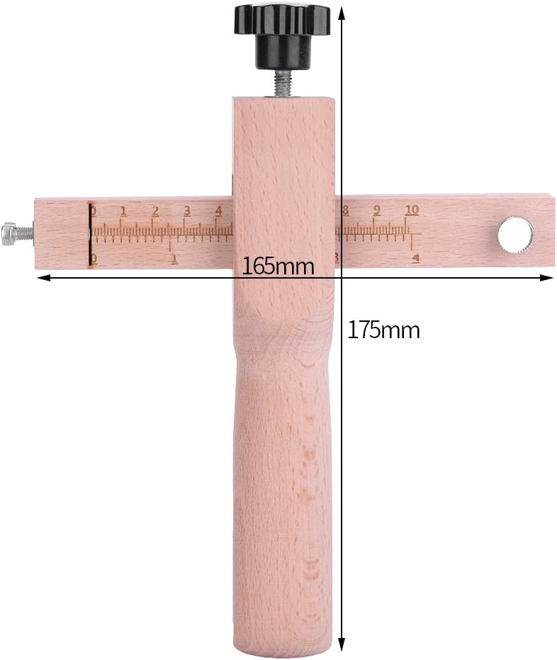 Walfront Adjustable Wood Strip & Strap Cutter, Leather Hand Cutting Tool with Precision Blades for Multi-Purpose Crafting - Image 4