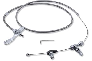 IMOOA Stainless Steel Braided Kick Down Cable Detent For Ford C4 Transmissions