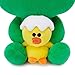 LINE FRIENDS Soft Plush Doll - Sally and Leonard Character Stuffed Throw Pillow Cushion 7 Inches