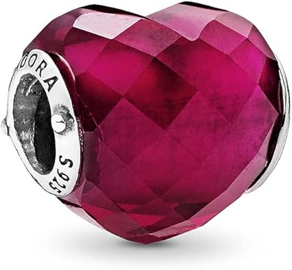Amazon Com Pandora Shape Of Love Fuchsia Rose Crystal Jewelry
