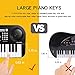 M SANMERSEN Piano for Kids, 37 Keys Kids Piano LCD Display / Double Speakers Musical Piano for Kids with Piano Score Electronic Piano Educational Piano Toys Gift for 3-12 Years Boys Girls