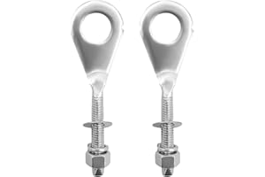 Gasedin 2 PCS Motorcycle Chain Adjuster Tensioner, Chain Axle Adjusters Replacement, 95014-10010 Replace Part for XR50R XR70R CRF80F CT70 XL75 XL80S XL100S, Motorcycle Accessories