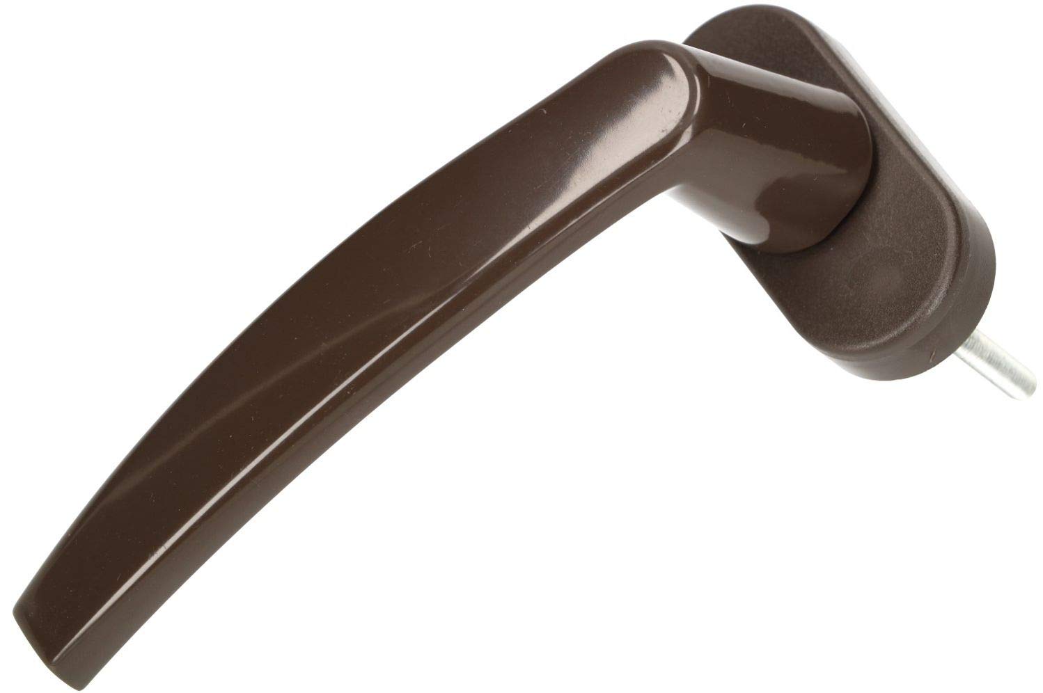 KOTARBAU® Window Handle Brown Square Pin E7 Solid Universal Rotation/Tilt 90 Degree Locking Balcony Patio Rosette Screws Included