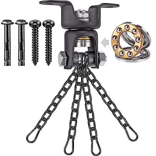 With 4x26cm Black Chain & Carabiner