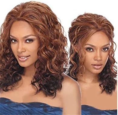 Marryqueen Carve Curly Wave Cosplay Wigs for Woman (Brown Color)