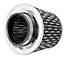 Spectre Performance 8129 Universal Clamp-On Air Filter: Round Tapered; 3.5 in (89 mm) Flange ID; 5.75 in (146 mm) Height; 6 in (152 mm) Base; 4.625 in (117 mm) Top