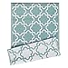 DII Reversible Outdoor Lattice Woven Rug, 4x6 Ft, Aqua