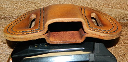 Leather - Magazine Ammunition Pouch, Fits Ruger SR9C 9mm or SR40C .40cal cartridge mags