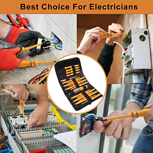 MulWark Insulated Screwdriver Set, 20pc 1000V Interchangeable Blade