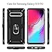 Ouba Galaxy S10 5G Case, [Dual Layer] 360 Degree Rotating Metal Ring Holder Kickstand Scratch Resistant Shockproof Hard Magnetic Car Mount Protective Case Cover for Samsung Galaxy S10 5G - Black
