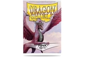 Arcane Tinman AT-11012 Dragon Shield Sleeves Matte Card Game, Pink Medium