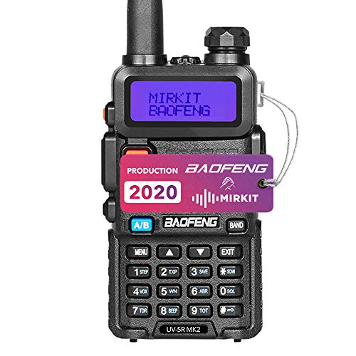 Baofeng UV-5R MK2 2020 Handheld Dual Band Two Way Ham Radio, Mirkit Edition USA Warranty + Software