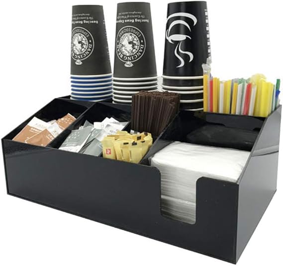 GFYWZ Paper Cup Holder Dispenser Coffee Cups and Condiment Holder