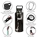 Healthy Human Stainless Steel Water Bottle | Double Walled Vacuum Insulated Water Thermos for Adults | Eco-Friendly Travel Bottles with Leak Proof Lid (Black Onyx, 40 oz / 1183 ML)