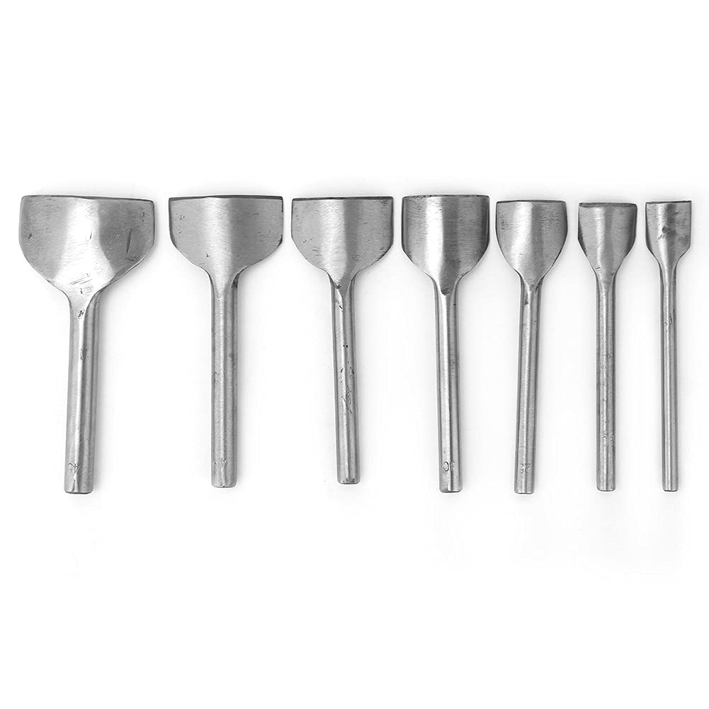 Shallow Round Punch DIY Leather Punch Punch Shallow Semicircle Punch 1/4 Round Corner Cut (15-45mm 7pcs), Leather Tools