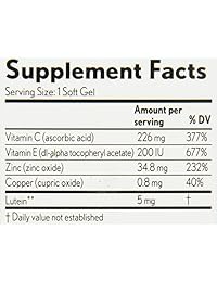 PreserVision AREDS Lutein Eye Vitamin & Mineral Supplement, Beta-Carotene Free, Soft Gels, 120 ct