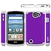 OEAGO LG Optimus Zone 3 Case, LG K4 LTE Case, LG Spree Case, LG Rebel Case - Shock-Absorption Dual Layer Defender Protective Cover for LG Optimus Zone 3 / LG K4 LTE/LG Spree/LG Rebel LTE - Violet