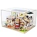 Flever Dollhouse Miniature DIY House Kit Creative Room with Furniture for Romantic Valentine's Gift(Wait for You My Love)