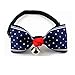CatYou 4 PCS Set in Different Colors, Bowknot Collar Bow-Tie with Bell for Cats Small Dogs Puppy, Adjustable from 7