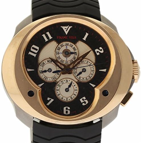 Franc Vila Master Quantieme Swiss-Automatic Male Watch 8.03-FVa129-A-RG-GS-rbr (Certified Pre-Owned)