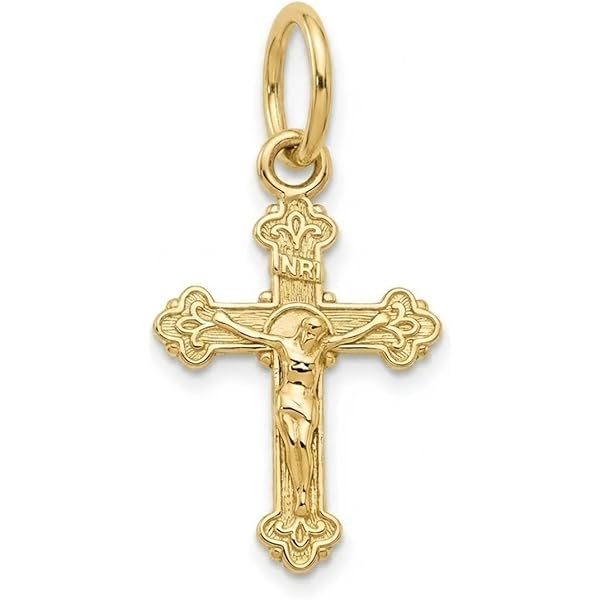 Amazon.com: 10k Yellow Gold Egyptian Ankh Cross Charm Pendant