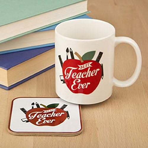 Best Teacher Ever Mug With Coaster Set.