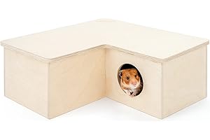 Niteangel Multi-Chamber Hamster House Maze: - Multi-Room Hideouts & Tunnel Exploring Toys for Hamster Gerbils Mice Lemmings (3-Room Large)