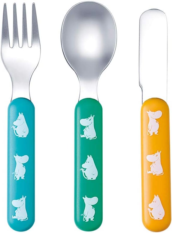 Petit Jour Paris - 3-Piece Cutlery Set Moomin - Perfectly Suitable for The Small Hands!, Unique