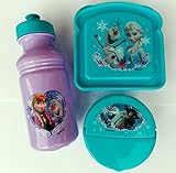 Exclusive Disney's Frozen Featuring Anna, Elsa and Olaf 3-Piece Lunch Box Set