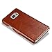 Luxury Premium Genuine Real Leather Case 5 Brown