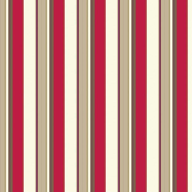 Pack of 5 Dolls House Miniature Funky Red Stripes Wallpaper