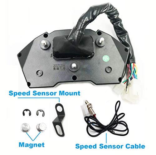 SAMDO Universal Motorcycle Speedometer Odometer Tachometer RPM