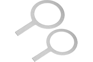 2 Pcs Stainless Steel Baking Cup Ring Milk Cup Rim Anti-Scald Culinary Cover Rings Protective Rings with Handle (Silver)