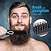 Cayzor Beard Straightener Comb for Men – Upgraded Professional Electric Mens Beard Straightening Heated Brush Portable Anti-scald 5 Adjustable Temperatures & LCD Display with Carrying Bagthumb 1