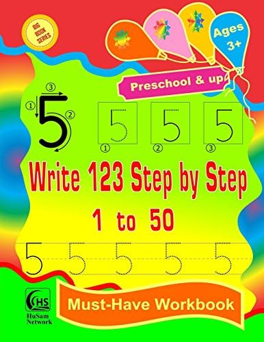 Write 123 Step by Step - 1 to 50 ( Big Book Series )