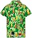 V.H.O Funky Hawaiian Shirt, Beerbottlegreen, XL