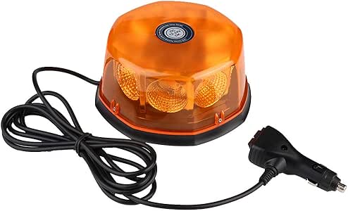 Yctze Luz intermitente del techo del automóvil, 1PCS 48W 8LED Lámpara