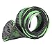SF Standard Casting Rod Sock Fishing Rod Sleeve Rod Cover Braided Mesh Rod Protector Pole Gloves Fishing Tools for Casting Fishing Rod (Black/Green)