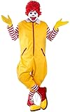 Adult Yellow Clown Costume (Size: Standard)